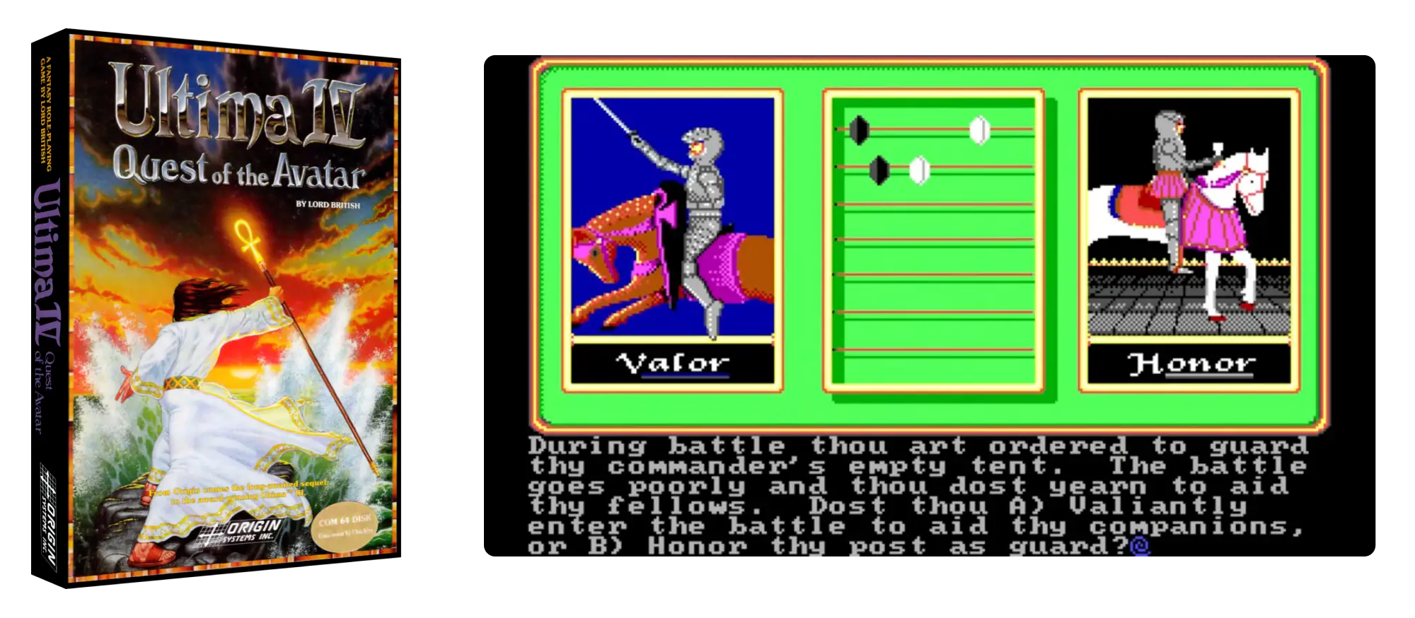 Cover dan Pembuatan Karakter dalam Game Ultima IV: Quest of the Avatar